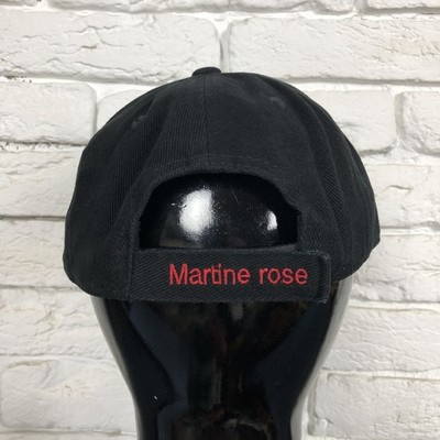 Martine Rose Cut Peak Black Cap Hat | eBay
