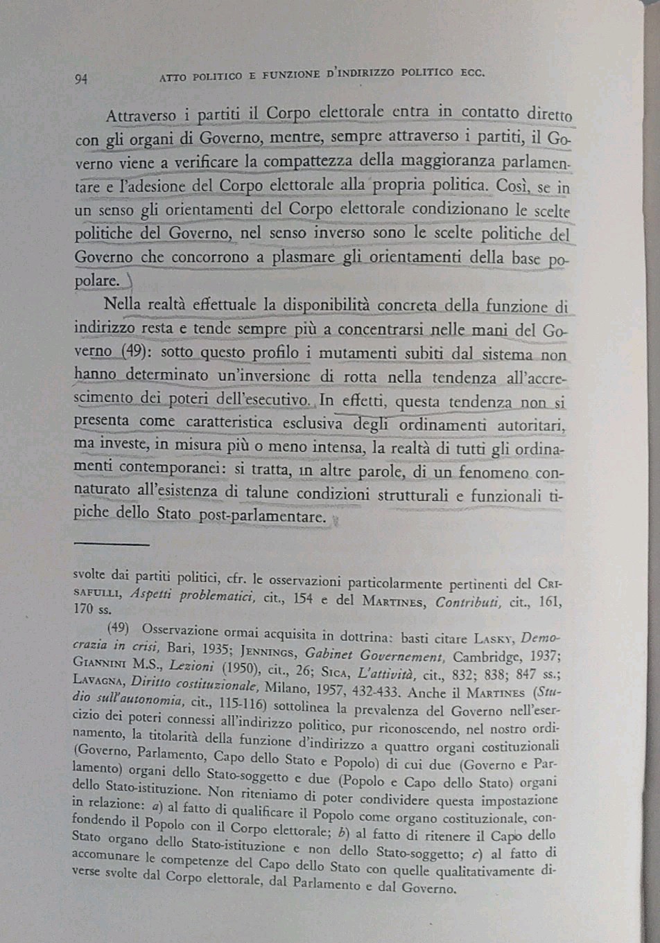 Political act and function of political direction - Enzo Cheli - Giuffrè Editore