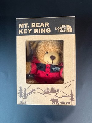 The North Face Mountain Bear Keyring Bag Keychain Accessory Red