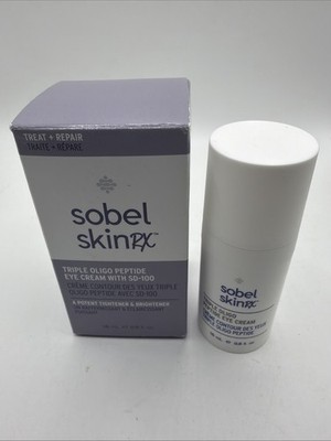 Sobel Skin RX triple oligo peptide eye cream with SD-100 in box 0.5 oz/15 ml