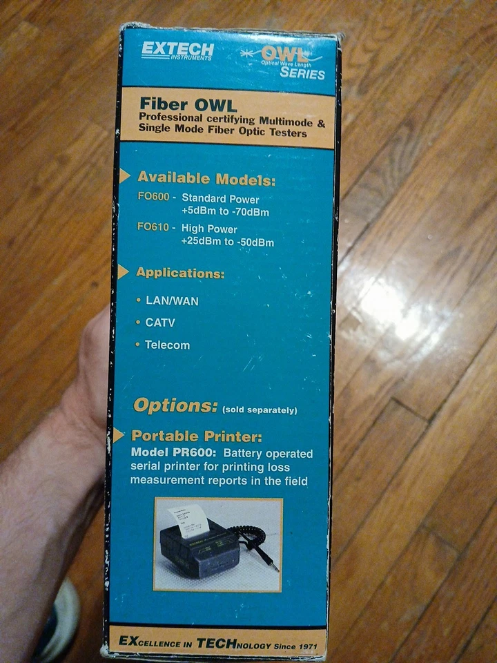 Extech Instruments FO600 Fiber Optical Power Meter in Case with USA Please Read. - Image 2 of 4