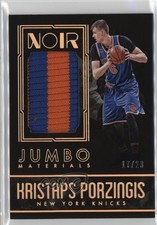 2016-17 Panini Noir Jumbo Materials Prime /23 Kristaps Porzingis #11 9l4