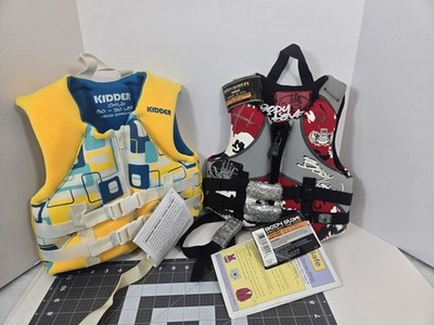 Lot of 2 Child Life Jackets Kidder & Body Glove 30-50 lbs USCG Approved NWT