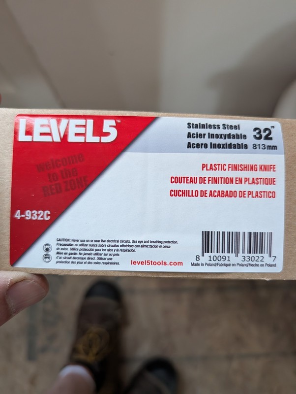 LEVEL5 #4-932C Composite Skimming Blade 32" Stainless Steel | Free Shipping NIB