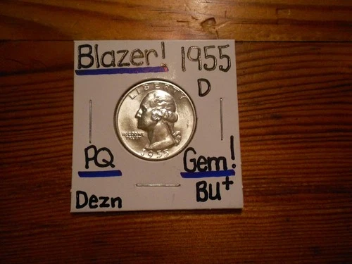 1955D Washington Quarter Gem BU+ BLAZER!!!! PQ!!!! LUSTER++++++