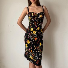 RARE! Dolce & Gabbana Corset Floral Dress Set 90’s ARCHIVE