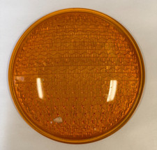 KOPP 8 3/8" Amber Traffic RDL Light Glass Lens Made in USA (A) #TL-4777