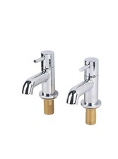 SWIRL OLA PILLAR BATH TAPS (7173P)