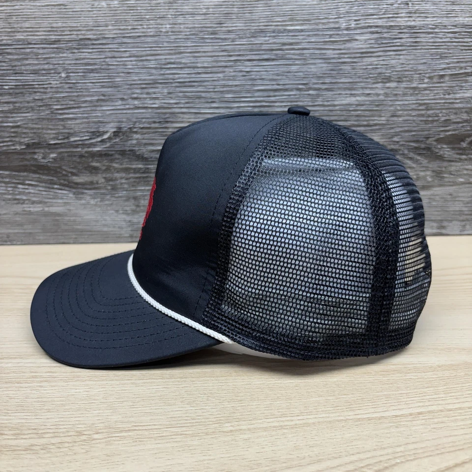 Gorra Imperial Gorra Snap Back Talla Única Negro Rojo Árbol 1897 Malla Camionero Cuerda Para Hombres Foto 4 de 4