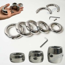 Stainless Steel Screw Weight Training Lock Ball Stretcher Enhancer For Male