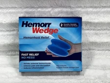 Hemorrwedge Hemorrhoid Treatment Ice Pack  Gel Freeze Pack Pair with Case
