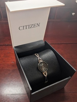 Citizen Women's EX1420-50E Eco Drive Axiom Silhouette Bangle Watch 23mm