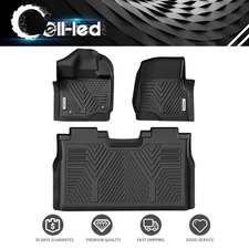 3D TPE Floor Mats for 2015-2025 Ford F-150/F-150 Lightning Super Crew Cab Liner