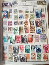 Belgium Foreign Postage Stamps Pre 1974 Stamps Used 50 stamps