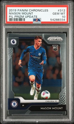 Mason Mount 2019 Panini Chronicles P/L Prizm Update #312 PSA 10 Gem Mint RC