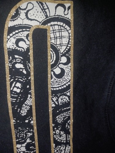 Place Kid's Tee M (7/8) Dance Theme Black Gold White - Picture 4 of 4