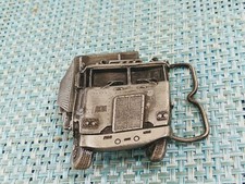 Vintage 1978 Bergamot Brass Works Peterbilt Pewter Truck Belt Buckle made in USA