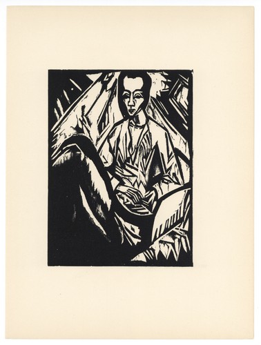 Erich Heckel original woodcut - Deutsche Graphiker der Gegenwart - 1920 - Picture 2 of 3