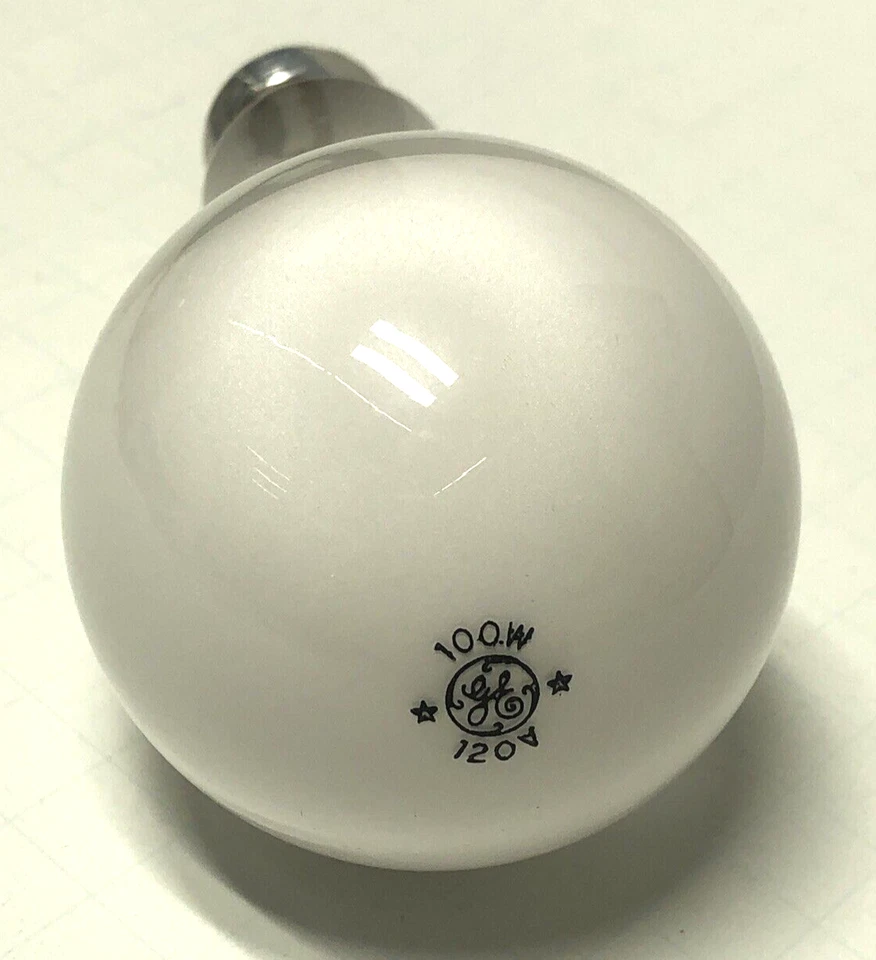 G.E. 100A23/SB WHITE BOWL - FROSTED NECK - Image 3 of 4