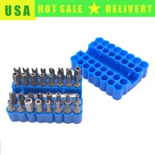 Torx Bit Set 33 Tamper Proof Security Torq Hex Star Spanner Tri Wing Screwdriver