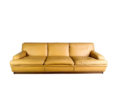 Original Midcentury Dreisitzer Sofa Couch Arne Norell Mexico Leder