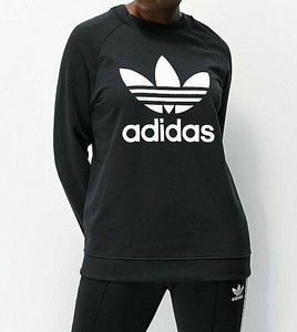 adidas trefoil crew neck sweatshirt