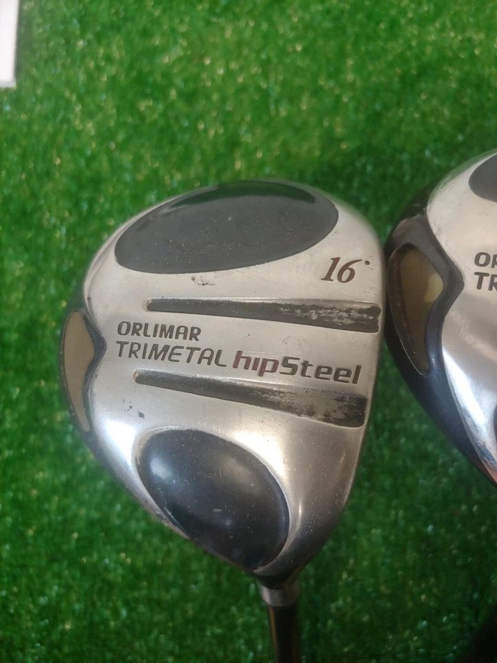 Orlimar Trimetal Hip Steel Woods Set Driver 3-5 Stiff Graphite Shafts - Image 4 of 4