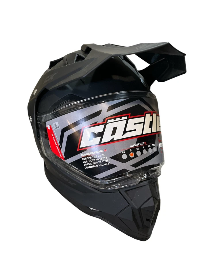 Casco Castle X Modo DS DUO SPORT SV. Negro mate liso talla XXL (63-64 cm) Foto 2 de 4