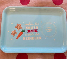 Atomic Melamine Holiday Santa Cookie Tray Car...