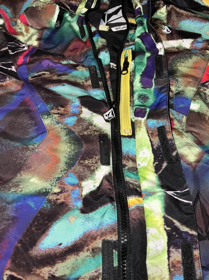 Volcom Omega Goretex Recco Multicolor Shell Jacket Size Small Thermal Pattern - Image 3 of 4