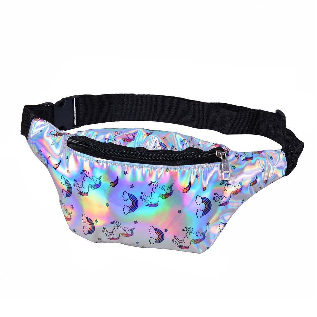 Silver Unicorn Holographic Bum Bag belt bag PVC party