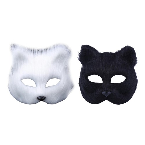 Tête De Mascotte Fourrure Longue Husky Ou Renard Pour Halloween, Déguisement Cosplay, Couleurs Personnalisables