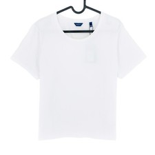 Image of GANT White Ctn/Ela Crew Neck T Shirt Size XL