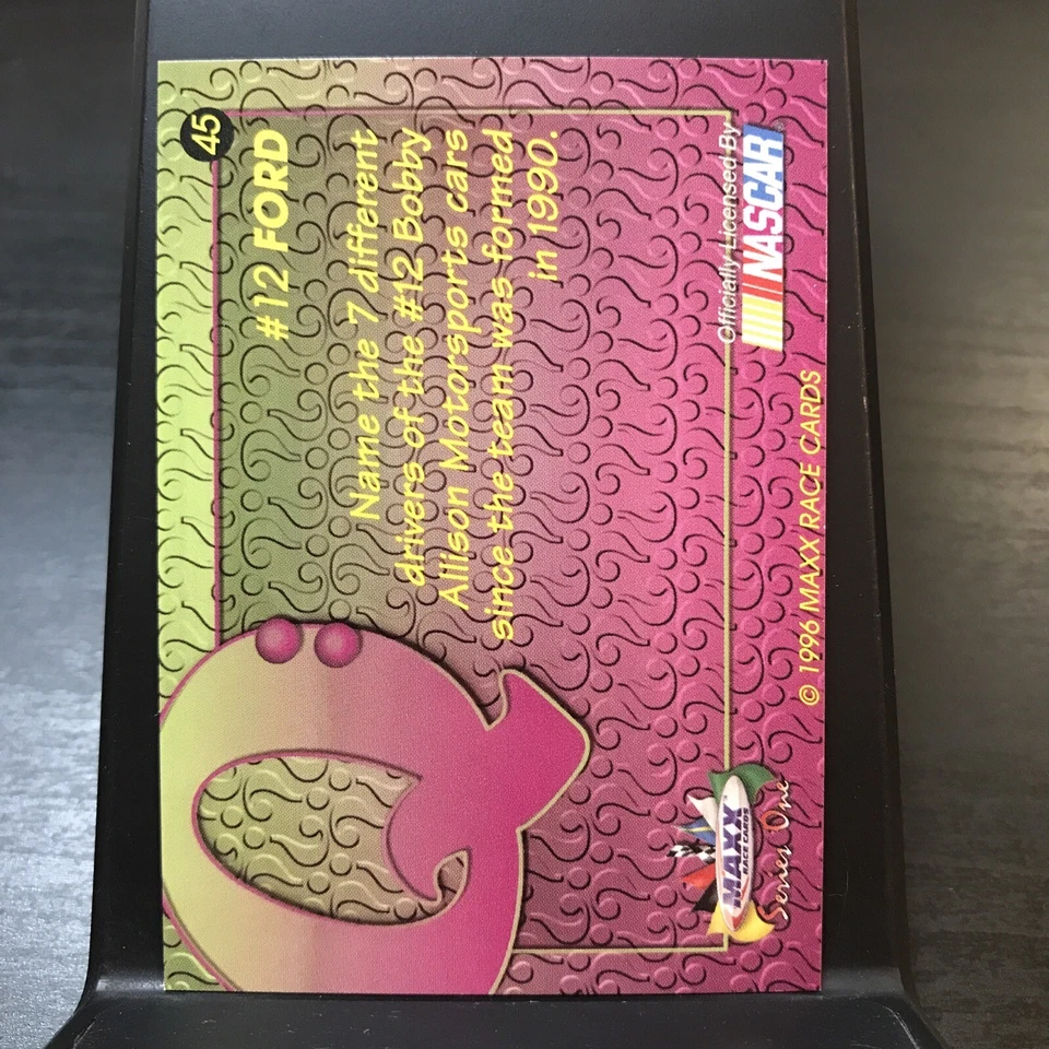 1996 Maxx #45 Derrike Cope's Car - Image 2 of 2