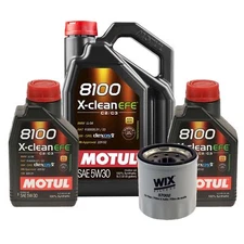 7L Motul 8100 X-CLEAN EFE 5W30 Wix Filter Oil Change Kit For Mazda 3 6 CX-5 CX-9