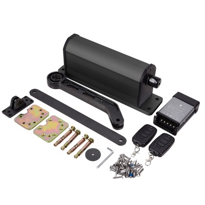 Automatic Black Sliding Gate Opener Heavy Duty Door Operator With Remotes 2200Ib