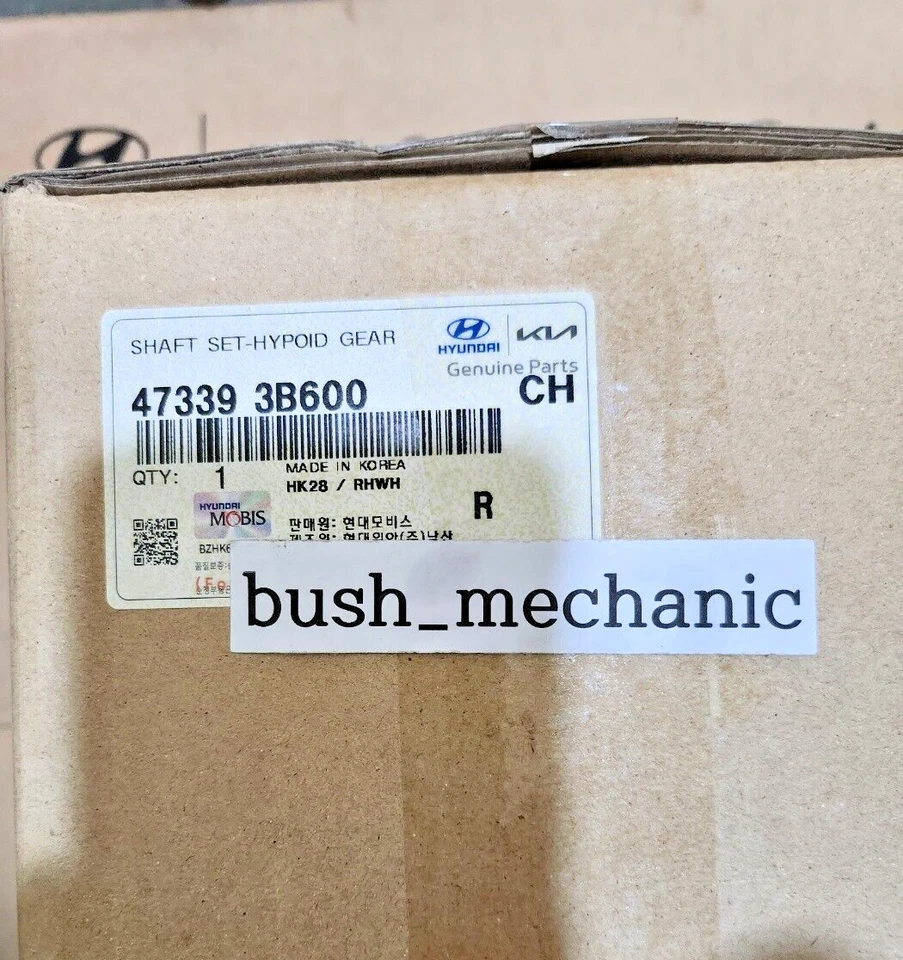 GENUINE OEM Hyundai Kia Shaft Set Hypoid Gear 473393B600 Santa Fe Sport - Image 3 of 3