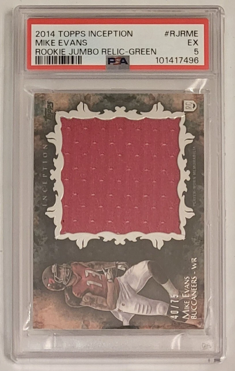 Mike Evans Topps Inception Rookie Jumbo Relic #RJRME Green