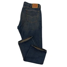 Levi's 505 Men's 40x30 Regular Fit Straight Leg 100% Cotton Blue Denim Jeans
