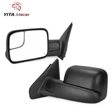 Driver Side Tow Mirrors for 02-08 Dodge RAM 1500/03-09 2500 Flip-Up Power Heated