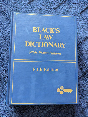 Black s Law Dictionary W/ Pronunciations Fifth Edition 1979 Legal Reference Book