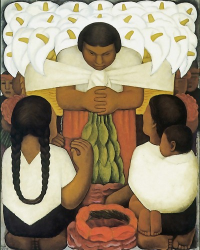 Día de las Flores, Diego Rivera - ARTE DE PARED EN LIENZO O IMPRESO - Imagen 3 de 3