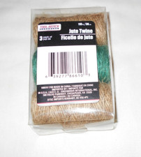 New Package Of 3 Rolls Of Jute Twine 118 Ft / 36 Meters by Tool Bench