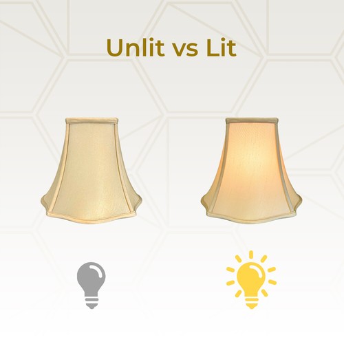 Royal Designs Inc Lamp Shade Flare Bottom Outside Square Bell Lampshade - Foto 35 di 48