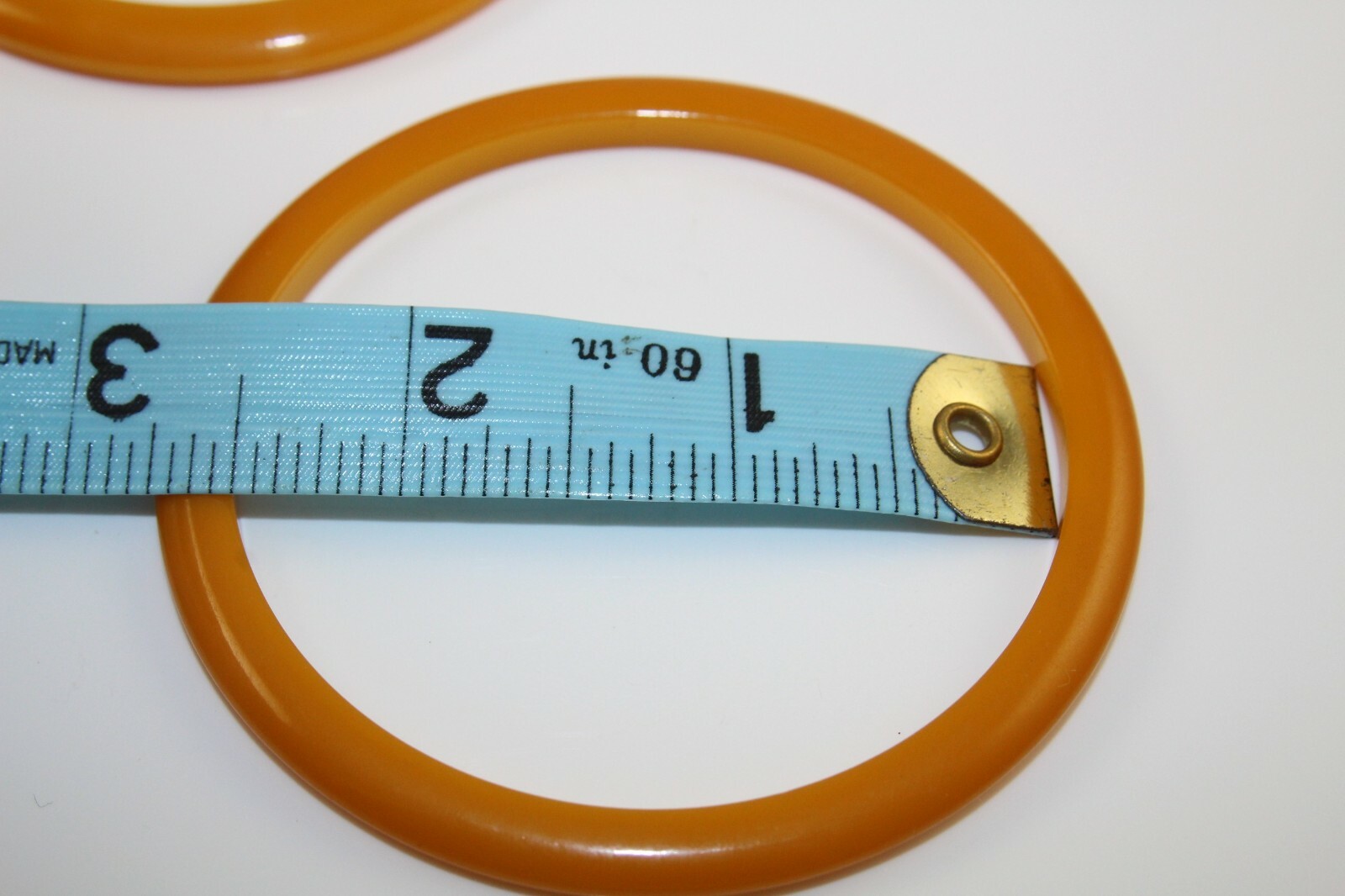 Two Butterscotch Bakelite Layering Bangle Style B… - image 7