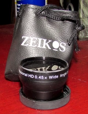 ZEIKOS 37mm Professional HD Wide Angle Lens 0.45X