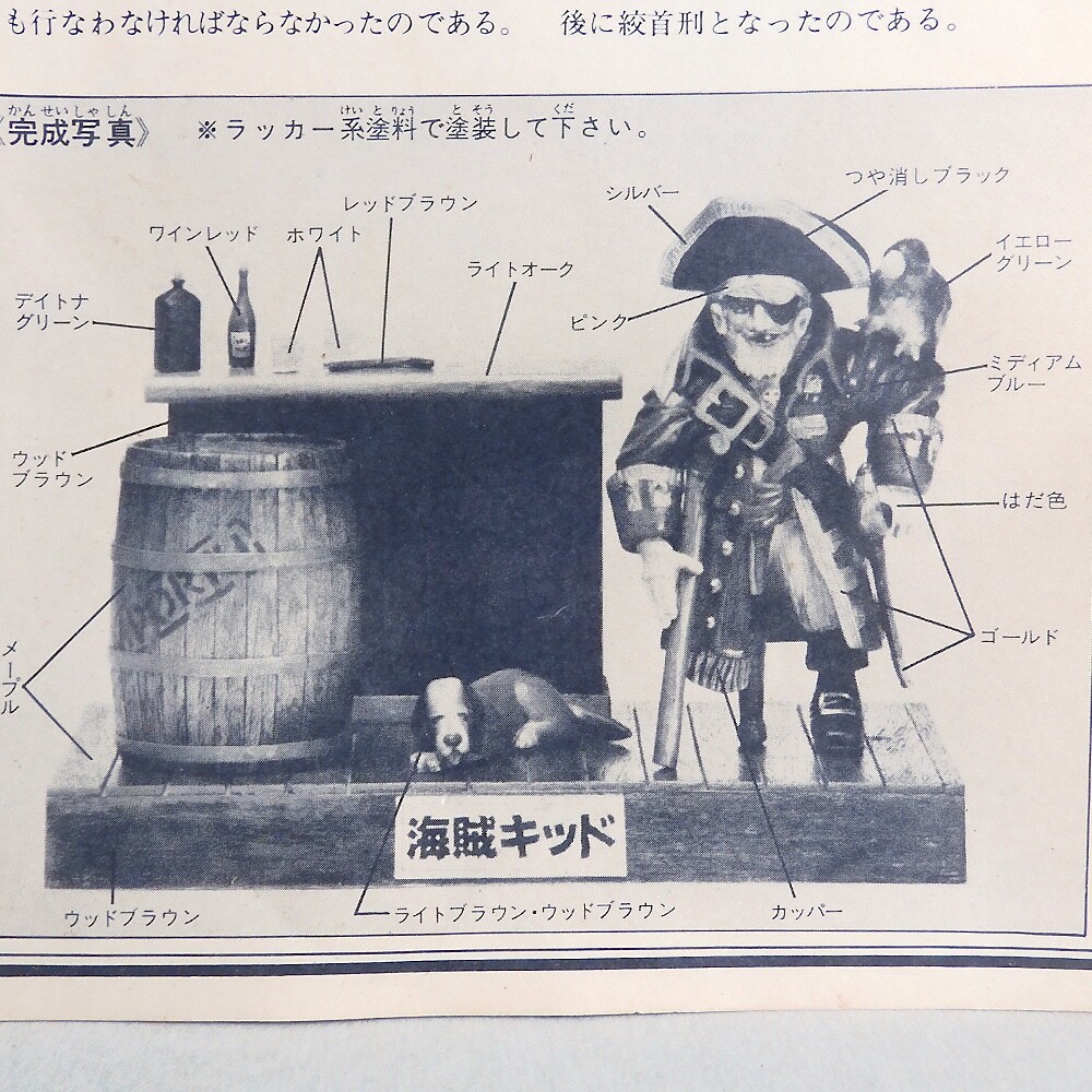 IMAI 海賊キッド メモリアルモデルシリーズ CAPTAIN KIDD Rare IMAI 1/16 Memorial model series 1 CAPTAIN KIDD model