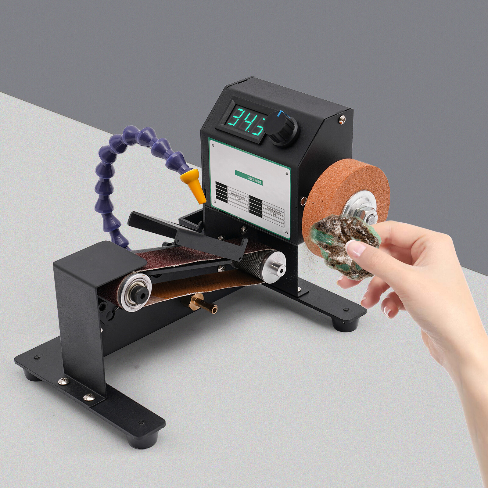 Mini Desktop Belt Sander Grinder for Sharpening Polishing DIY Blades