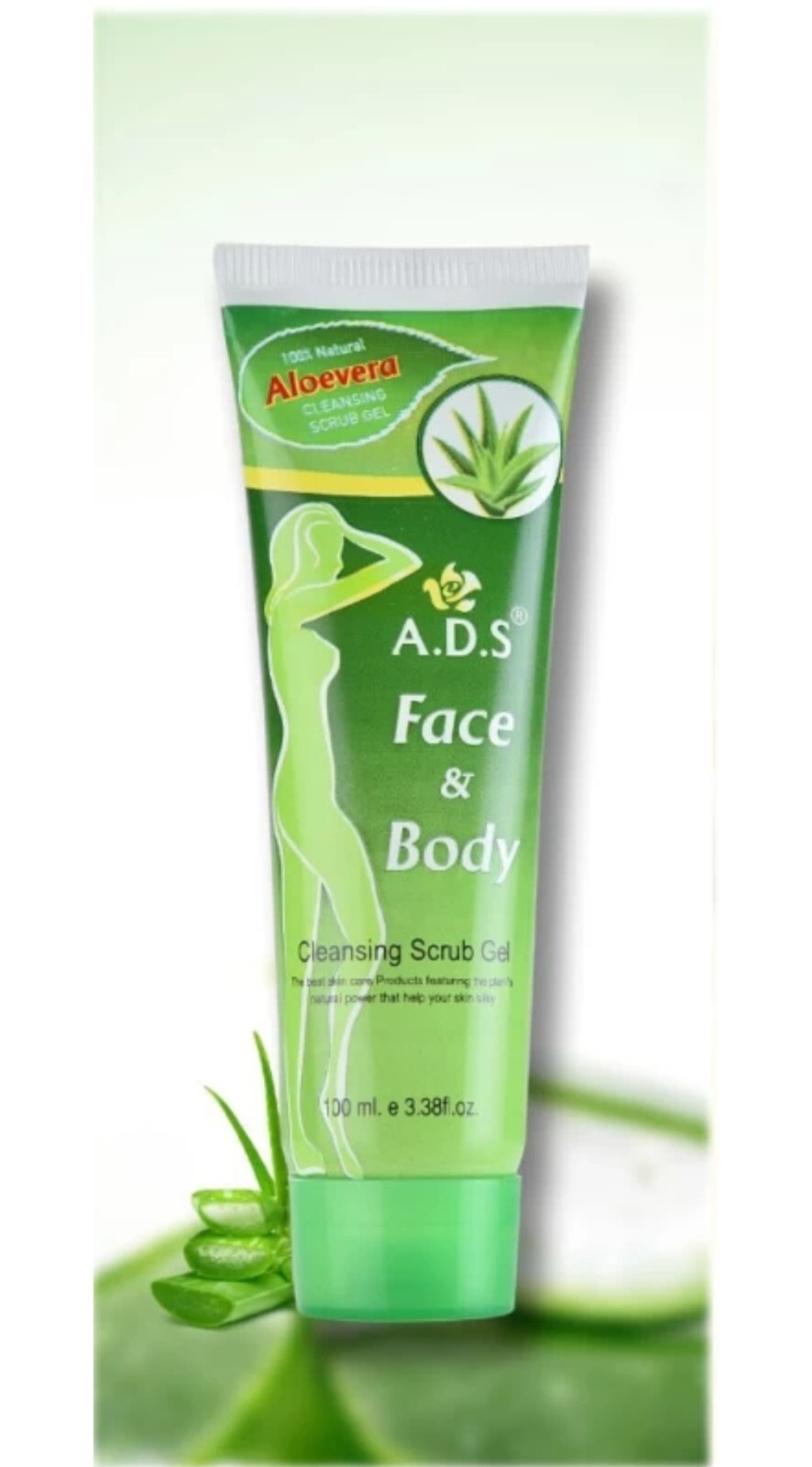 Face & Body Scrub Gel ALOEVERA (100ml) All Skin Types Scrub For unisex
