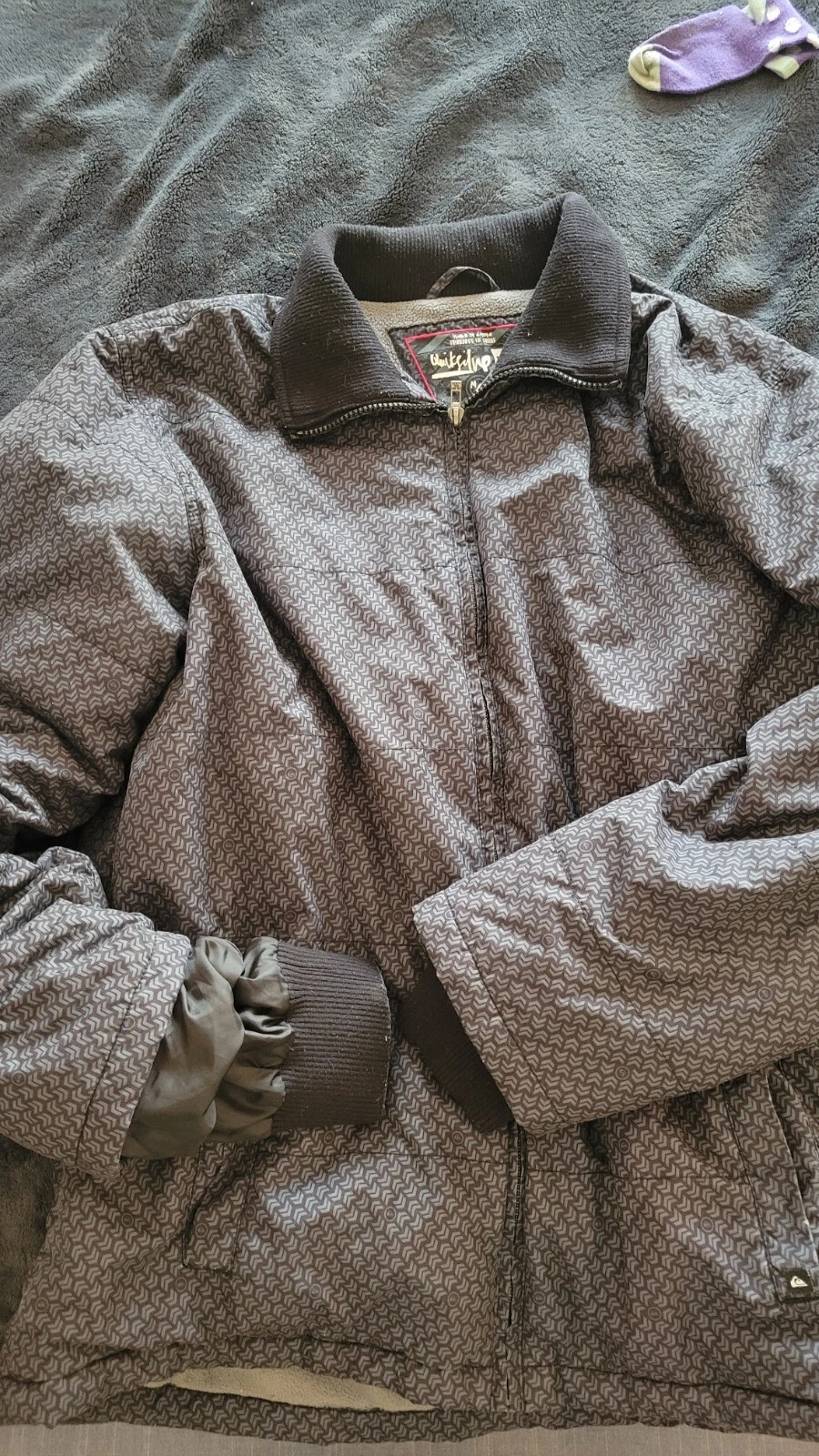 quicksilver men jacket In Good Condition Size Medium Black - product detail image 1